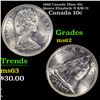 Image 1 : 1968 Canada Dime 10c Queen Elizabeth II KM-72 Grades Select Unc