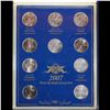 Image 3 : 2007 Statehood Quarter Mint Set in a 10 Coin slot display case by United State Commemorative Gallery