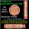Image 1 : Shotgun Lincoln 1c roll, 1969-s 50 pcs Bank of America Wrapper