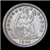 Image 2 : ***Auction Highlight*** 1849-o Seated Liberty Dime O Above Bow 10c Graded Select+ Unc BY USCG (fc)