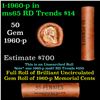 Image 1 : Shotgun Lincoln 1c roll, 1960-p 50 pcs Auto Coinwrapping Mach. Corp., N.Y Wrapper