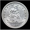 Image 2 : ***Auction Highlight*** 1877-s Seated Liberty Quarter 25c Graded Choice Unc BY USCG (fc)
