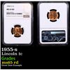 Image 1 : NGC 1955-s Lincoln Cent 1c Graded ms65 rd By NGC