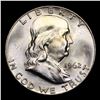 Image 2 : 1962-d Franklin Half Dollar 50c Grades Select Unc FBL