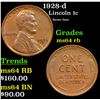 Image 1 : 1928-d Lincoln Cent 1c Grades Choice Unc RB