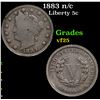 Image 1 : 1883 n/c Liberty Nickel 5c Grades vf+