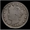 Image 2 : 1883 n/c Liberty Nickel 5c Grades vf+