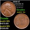 Image 1 : 1916-d Lincoln Cent 1c Grades Choice+ Unc BN