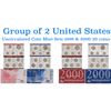 Image 1 : Group of 2 United States Mint Set in Original Government Packaging! From 1999-2000 with40 Coins Ins