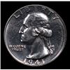 Image 2 : Proof 1941 Washington Quarter 25c Grades GEM Proof