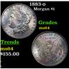 Image 1 : 1883-o Morgan Dollar $1 Grades Choice Unc