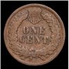 Image 3 : 1872 Indian Cent 1c Grades vg+