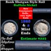 Image 1 : Buffalo Nickel Shotgun Roll in Old Bank Style 'Bell Telephone'  Wrapper 1925 & S Mint Ends