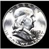 Image 2 : 1952-p Franklin Half Dollar 50c Grades Choice Unc FBL
