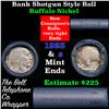 Image 1 : Buffalo Nickel Shotgun Roll in Old Bank Style 'Bell Telephone'  Wrapper 1923 & S Mint Ends