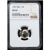 Image 2 : ***Auction Highlight*** NGC 1967 SMS Roosevelt Dime Near TOP POP! 10c Graded ms69 By NGC (fc)