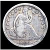 Image 2 : 1840-o No-Drapery Seated Liberty Dime 10c Grades vf+