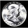 Image 2 : 1953-p Franklin Half Dollar 50c Grades Select Unc FBL