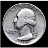 Image 2 : 1940-d Washington Quarter 25c Grades vf, very fine