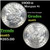 Image 1 : 1900-o Morgan Dollar $1 Grades GEM Unc