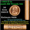 Image 1 : Shotgun Lincoln 1c roll, 1969-d 50 pcs Brandt Wrapper