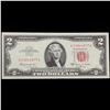 Image 2 : 2x Consecutive 1963A $2 Red Seal Legal Tender Notes Grades Select CU