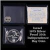 Image 1 : Israel 1975 Silver Proof 27th Independence Day Coin