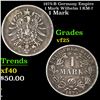 Image 1 : 1875-B Germany Empire 1 Mark Wilhelm I KM-7 Grades vf+