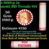 Image 1 : Shotgun Lincoln 1c roll, 1980-p 50 pcs Brandt Wrapper.