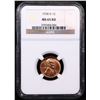 Image 2 : NGC 1938-d Lincoln Cent 1c Graded ms65 rd By NGC