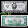 Image 1 : 1934 $20 Green Seal Federal Reserve Note (Philadelphia, PA) Grades f, fine