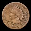 Image 2 : 1862 Indian Cent 1c Grades vg details