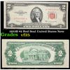 Image 1 : 1953B $2 Red Seal United States Note Grades vf+