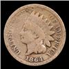 Image 2 : 1864 CN Indian Cent 1c Grades f+