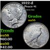Image 1 : 1922-d Peace Dollar $1 Grades Choice AU