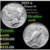 Image 1 : 1927-s Peace Dollar $1 Grades Choice AU/BU Slider