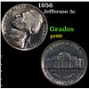Image 1 : Proof 1956 Jefferson Nickel 5c Grades GEM+ Proof