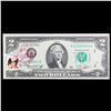 Image 2 : 1976 $2 Federal Reserve Note 1st Day of Issue, with Stamp (New York, NY) Grades Gem CU