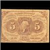 Image 2 : 1862 US Fractional Currency 5c First Issue fr-1230 Thomas Jefferson W/ Monigram Grades f, fine