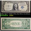 Image 1 : **Star Note** 1935F $1 Blue Seal Silver Certificate Grades vf+