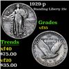 Image 1 : 1929-p Standing Liberty Quarter 25c Grades vf++