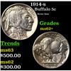 Image 1 : 1914-s Buffalo Nickel 5c Grades Select Unc