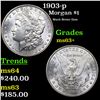 Image 1 : 1903-p Morgan Dollar $1 Grades Select+ Unc