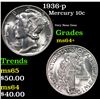 Image 1 : 1936-p Mercury Dime 10c Grades Choice+ Unc