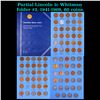 Image 1 : Partial Lincoln 1c Whitman folder #2, 1941-1969, 60 coins.