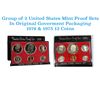 Image 1 : Group of 2 United States Mint Proof Sets 1974-75 12 coins