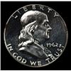 Image 2 : Proof 1962 Franklin Half Dollar 50c Grades GEM Proof
