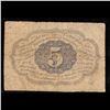 Image 2 : 1862 US Fractional Currency 5c First Issue fr-1230 Thomas Jefferson W/ Monigram Grades f, fine