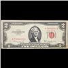 Image 2 : 1953B $2 Red Seal United States Note Grades vf+