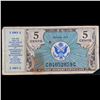 Image 2 : Military Payment Certificate (MPC) Series 472 5c Grades vf, very fine